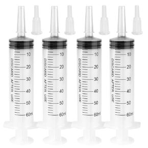 10 Pack 60ml Syringes Without Needle, Sterile & Individually Sealed, Large Plastic Syringes for Liquid, Precise Measuring for Pet Feeding, Scientific Labs & Dispensing in Kuwait