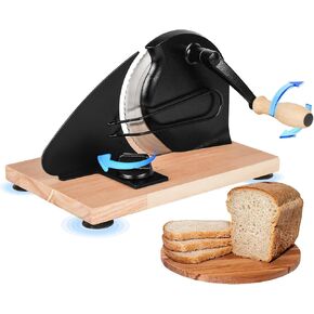 Classic Manual Bread Slicer,Manual Bread Slicer,Classic Hand Crank Home Bread Slicer,Manual Bread Slicer With Hand Crank,Manual Bread Slicer For Homemade Bread,Manual Rotary Bread Slicer (black) in Kuwait