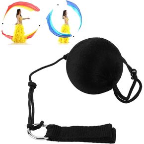 Dance Balls,2Pcs Poi Balls Unbreakable Rope Adjustable Chain Poi Streamer Throw Prop Soft for Women Belly Dance Training Performance in Kuwait