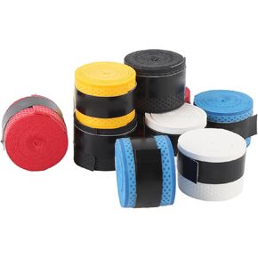 10PCS Tennis Racket Grip Tape, PU Anti Slip Super Absorbent Overgrip Tape for Badminton, with Multi Color, for Tennis Squash Fishing Rod Cycle Handles in Kuwait