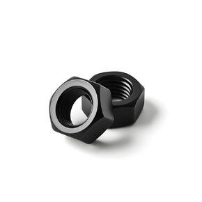 M8-1.25 (30 Pack) Hex Head Nuts, Black Oxide 304 Stainless Steel 18-8 Hexagon Nuts, Hex Drive, Standard Inch Coarse Thread in Kuwait