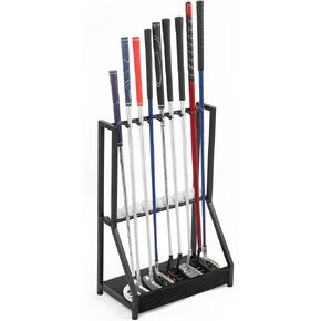 Golf Putter Stand for 9 أندية و 9 كرات ، رف نادي الخشب والغولف الصلب ، حامل نادي الجولف ، حامل نادي الجولف | تصميم ريفي حديث للمنزل ، المكتب ، ملحقات ملعب الجولف in Kuwait