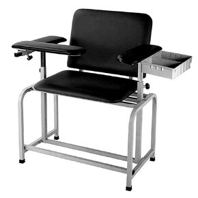 كرسي سحب الدم Helsevesen XL، كرسي طبي عريض مع مقعد مبطن، كرسي سحب الدم لعلاج السمنة مع مسند ذراع قابل للتعديل in Kuwait