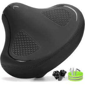 مقعد دراجة جديد بدون أنف للرجال والنساء، مريح واسع، مقعد دراجة مبطن ناعم كبير، سرج دراجة بديل مريح لبيلوتون، دراجة تمرين ثابتة، MTB، طراد الشاطئ، Ebike، دراجة المدينة in Kuwait