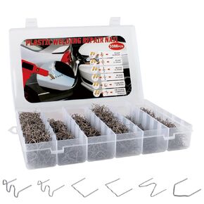 3000PCS Plastic Bumper Repair Kit - 6 Types Hot Stapler Staples 0.6丨0.8mm for Plastic Welding Projects in Kuwait