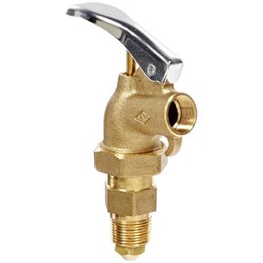Wesco 272037 Heavy Duty Brass Adjustable Shank Faucet with PTFE Gasket, 0.75" NPT Connection in Kuwait