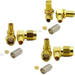 SMA ذكر المقابس أنثى وصلة مرفاع RP تجعيد 90 درجة الزاوية اليمنى محوري سلك كابل محول محطة (Type1، 1PCS) in Kuwait