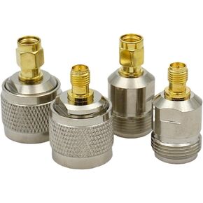 RP-SMA إلى N نوع طقم محول محوري ذكر إلى SMA المقابس أنثى وصلة مرفاع 4 محول (نوع 4,2 قطعة) in Kuwait