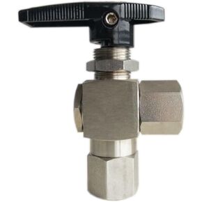 BVL-OD/M Angle High Pressure Ball Valve 3000 Psi Air Water 1/8 1/4 3/8 1/2 stainless steel Pipe Instruments(BVL-02M NPT 1-4) in Kuwait