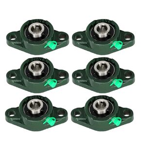 5/8 Diameter Flanged Bearings, 6PCS UCFL202-10, UCFL202-10 Cast Iron Bearings with Holes in Saudi Arabia