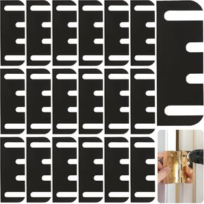 20 Pcs Door Hinge Shims 4 Inch, PVC Plastic Hinge Spacer for Door Alignment, Sagging Door Fix & Gap Adjustment, Hardware Door Repair Kit (0.03 Inch Thickness) in Saudi Arabia