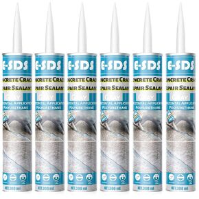 E-SDS Concrete Crack Repair Sealant Self Leveling Gray Polyurethane Adhesive Sealant Construction Sealer Sealing Horizontal Expansion Joints in Concrete 10.5 fl. oz (6 Pack) in Kuwait