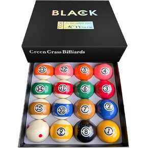 Billiard Balls Set 2-1/4" Regulation Size Pool Table Balls for Replacement (16 Resin Balls) in Kuwait