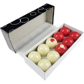 مجموعة كرات حمام السباحة الممتصة للصدمات - 10 كرات ممتصة للصدمات باللونين الأحمر والأبيض - كرات بديلة ذات حجم قياسي لطاولات البلياردو الممتصة للصدمات in Kuwait