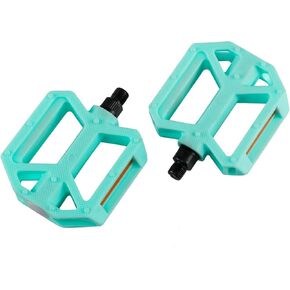 AVASTA Durable Polypropylene Bicycle Pedals with Reflector for Mountain Bike Road Bike and Other Bicycles,Two Thread Size（9/16"&1/2“） in Kuwait
