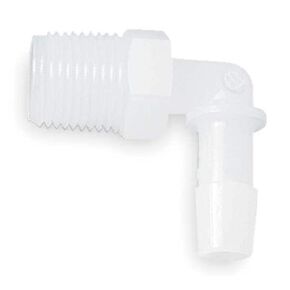 إلدون جيمس L6-8HDPE كوع ملولب من البولي إيثيلين عالي الكثافة، 3/8-18 خيط NPT إلى 1/2 بوصة (عبوة من 10) in Kuwait