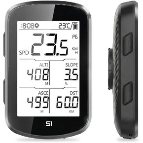 S1 Entry Level GPS Bike Computer Wireless, Laminated 2.8" Screen, Ultra Thin and Lightweight Bike Speedometer, IPX7 Waterproof in Kuwait