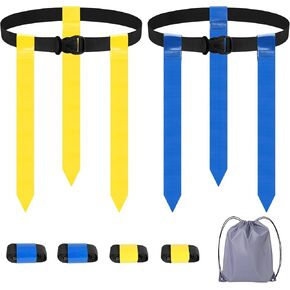 Adjustable Flag Football Belts for Youth/Adults, Set of 4/10 Tear-Resistant Belts for Football Training/Games/Outdoor in Kuwait