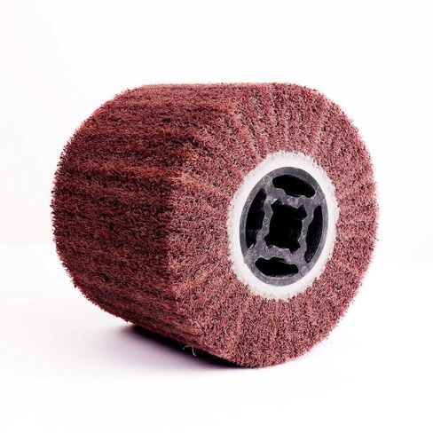 Non-Woven Abrasive Burnishing Polishing Wheel,120x100mm for Metal Stainless Steel Wood Surface Wire Drawing Metal Iron Aluminum Polishing (600#) in Kuwait