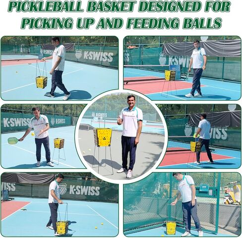 Pickleball Hopper Collector, 40 Pickleball Balls Capacity, Lightweight Pickleball Picker Upper, Pickleball Picking Ball Picking Tool. in Kuwait