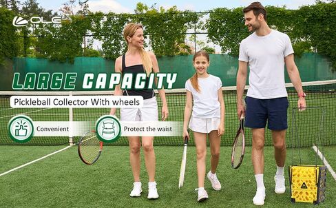 Pickleball Hopper Collector, 40 Pickleball Balls Capacity, Lightweight Pickleball Picker Upper, Pickleball Picking Ball Picking Tool. in Kuwait