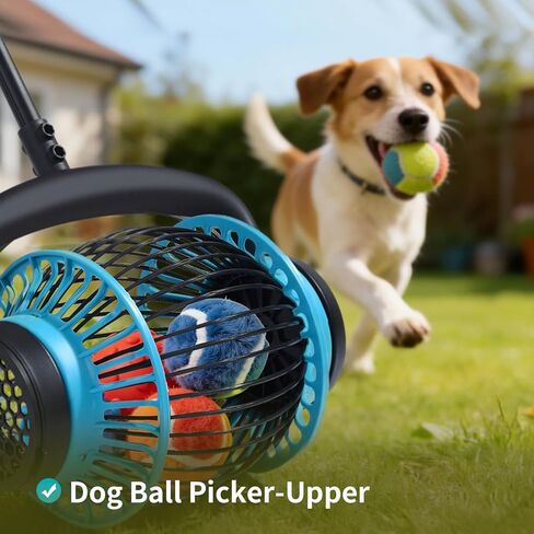 Tennis Ball Hopper Roller, Portable Tennis Ball Collector, No-Bend Tennis Hopper, Quick-Rolling Tennis Ball Picker Upper, 26-51" Telescopic Golf Ball Retriever in Saudi Arabia