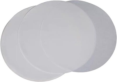 ورق ترشيح نوعي دائري، بدون رماد، 8 سم، معدل تدفق متوسط ​​لترشيح المختبرات، الكيمياء، الأحياء، اختبار الطعام، 100 ورقة، سرعة متوسطة، 8 سم (100 قطعة) in Kuwait