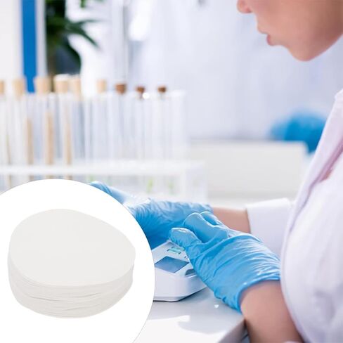 Round Qualitative Filter Paper, Ashless, 8cm, Medium Flow Rate for Laboratory Filtration, Chemistry, Biology, Food Testing, 100 Sheets,Medium Speed,8cm（100pcs） in Saudi Arabia