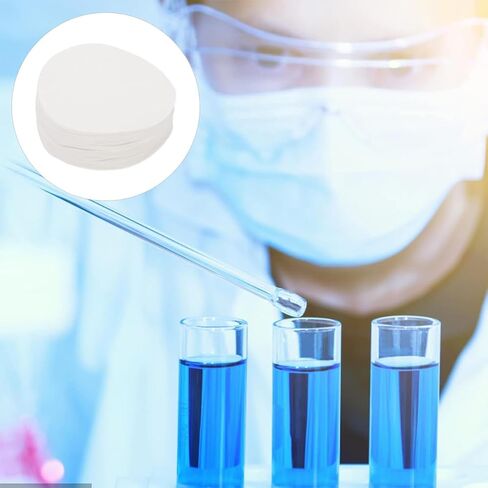 Round Qualitative Filter Paper, Ashless, 8cm, Medium Flow Rate for Laboratory Filtration, Chemistry, Biology, Food Testing, 100 Sheets,Medium Speed,8cm（100pcs） in Saudi Arabia