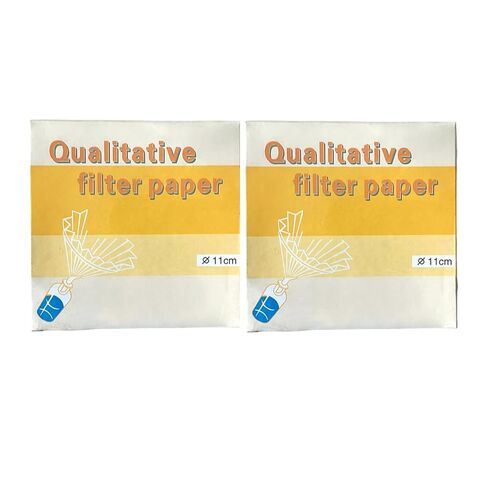 2 Pack 11cm 10-15μm Qualitative Filter Paper OD=110mm Slow Speed 200 Sheet/Lot in Kuwait