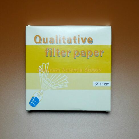 2 Pack 11cm 10-15μm Qualitative Filter Paper OD=110mm Slow Speed 200 Sheet/Lot in Kuwait