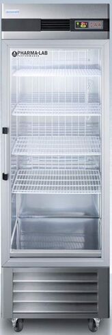 Summit Appliance ARG23ML Pharma-Vac Performance Series 23 Cu.Ft. Upright Pharmacy Refrigerator with Glass Door, Automatic Defrost, Digital Thermostat and Stainless Steel Cabinet in Kuwait