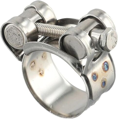 Stainless Steel Hose Clamps Heavy Duty T Bolt Exhaust Pipe Clips Tube Fixing Clamps Metal Fastener Repair Clamps Tools Hardware(32-35mm) in Saudi Arabia