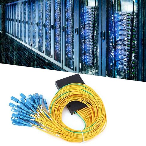 Fiber Optic Patch Cable, PLC Fiber Splitter Optic Splitter SC/UPC SM Fiber Splitter Singlemode Fiber Optic Splitter 1x32 PLC Splitter Module with SC/UPC Interface Fiber Optic Splitter in Saudi Arabia