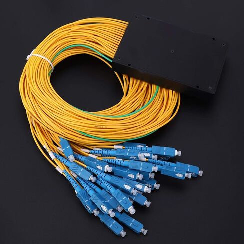Fiber Optic Patch Cable, PLC Fiber Splitter Optic Splitter SC/UPC SM Fiber Splitter Singlemode Fiber Optic Splitter 1x32 PLC Splitter Module with SC/UPC Interface Fiber Optic Splitter in Saudi Arabia