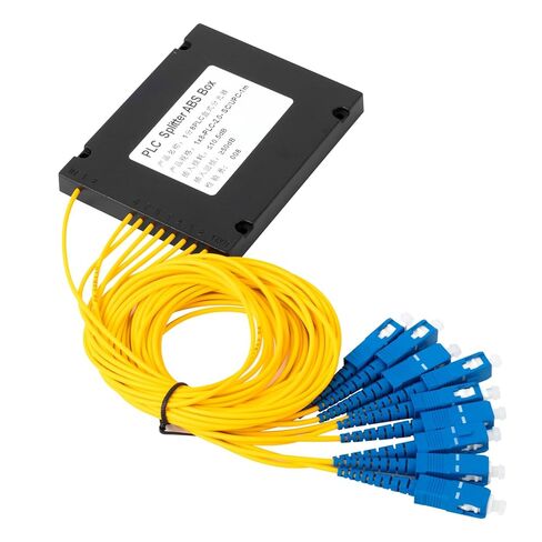 SC/UPC PLC Fiber Optic Splitter 1x8, Optic Fiber Splitter for Home Wiring, LAN, Network Rooms, Fiber Distribution Box in Saudi Arabia
