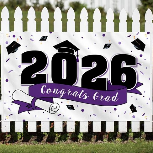 2025 تهانينا ديكورات حفل التخرج - فئة 2025 كبيرة لافتة الخلفية معلقة معلقة ، 2025 ديكورات علامة جارد - الأخضر. in Kuwait