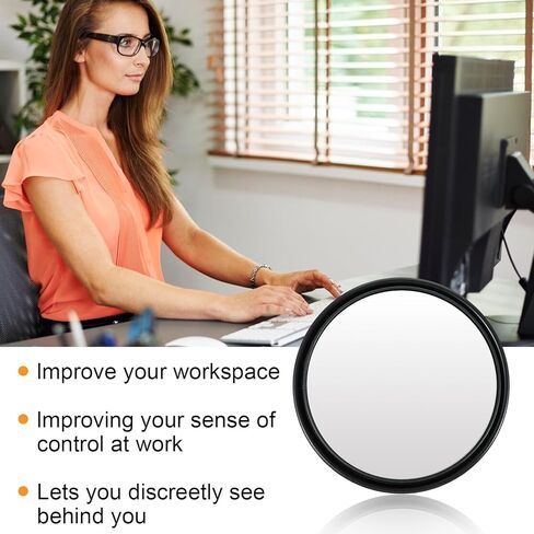 4Pack Office Desk Mirror, Adjustable Desk Mirror Office Cubicle, 2"Stick-On Monitor Mirrors to See Behind You in Saudi Arabia