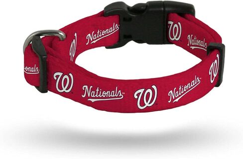 Rico Industries MLB Washington Nationals Pet CollarPet Collar Large, Team Colors, Large in Saudi Arabia