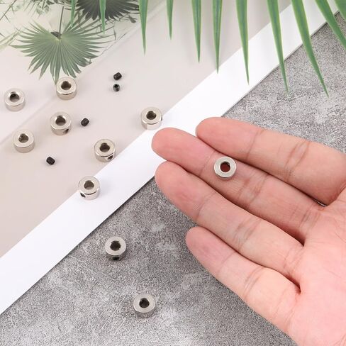10PCS Set Screw Collars 4.05mm Bore Shaft Collars, Landing Gear Stopper Wheel Collar for Automotive Machinery Tools Home Improvement Landing Gear Stopper Wheel Collar (9mm OD, 5mm Width) in Kuwait