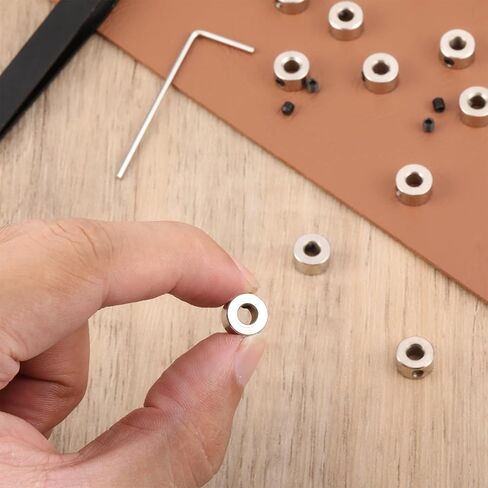 10PCS Set Screw Collars 4.05mm Bore Shaft Collars, Landing Gear Stopper Wheel Collar for Automotive Machinery Tools Home Improvement Landing Gear Stopper Wheel Collar (9mm OD, 5mm Width) in Kuwait