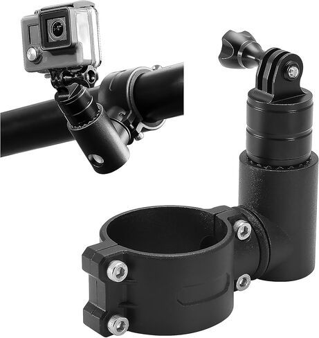 حامل كاميرا BESTAOO UTV ATV مصنوع من الألومنيوم بزاوية 360 درجة لكاميرا الحركة متوافق مع GoPro لقضيب وأنبوب بطول 1.75 بوصة - 2 بوصة، لـ Hero 9 8 7 6 5 4، SJ، DJL، Insta360 إلخ in Kuwait