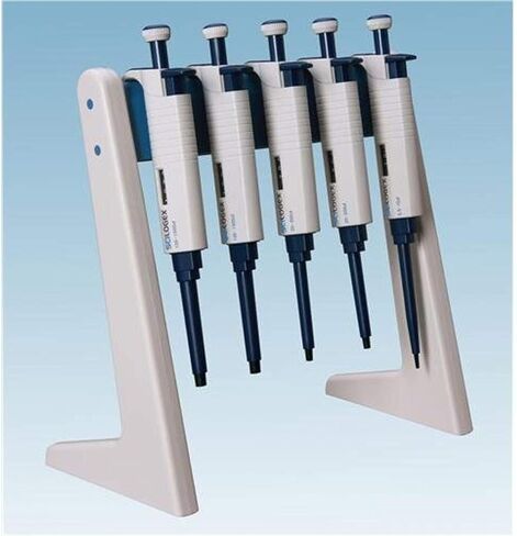 SCILOGEX Linear Pipettor Stand – Holds Up to 6 Pipettors – Space-Saving Laboratory Organizer – Durable & Lightweight Pipette Holder (2 Pack) in Kuwait