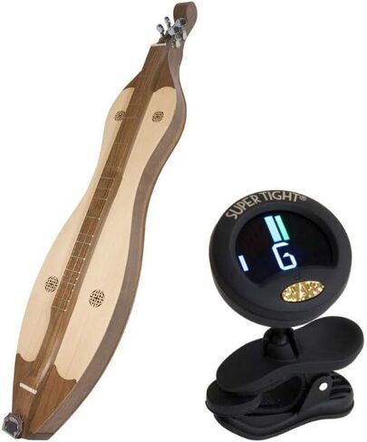 Includes: Dulcimer 4-String Vaulted Spruce Knotwork, Walnut + Snark Clip-On Chromatic Tuner in Saudi Arabia