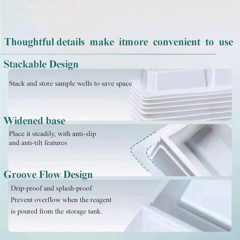 خزانات محلول الكاشف 10 مل، معقمة، مغلفة بشكل فردي، سعة 10 مل، عبوة من 100 قطعة in Kuwait