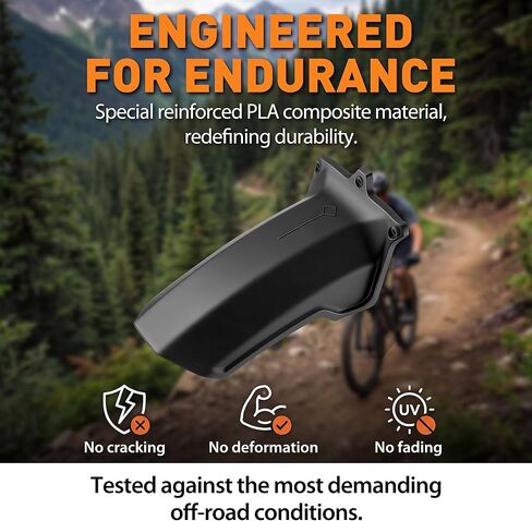 Dreyoo 2 Pack Mountain Bike Fenders Compatible with RockShox Zeb/Domain, MTB Mud Guard with Bolt On Design, Durable Protection Against Mud, Water & Trail Debris in Saudi Arabia