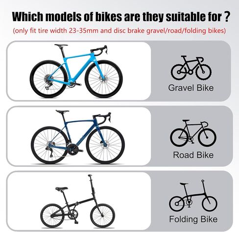 ENLEE 2pcs Bike Fender Set - Reflective Road/Gravel/Folding Bicycle Fender, Lightweight Waterproof Front and Rear Bike Mud Guard, Suitable for Bicycle Tire Width: 23-35mm(only fit disc Brake), Black in Kuwait