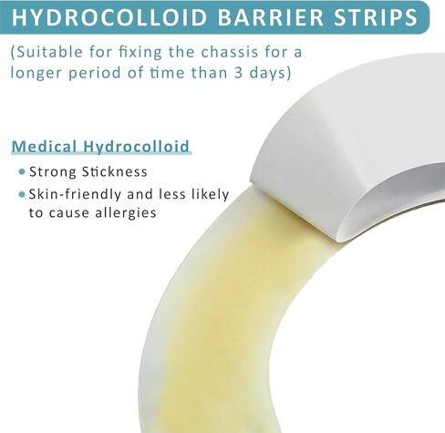 20PCS Ostomy Barrier Strips, Elastic Hydrocolloid Skin Barrier Tape for Colostomy & Ileostomy Care – Universal Ostomy Supplies for Secure Seal & Leak Prevention in Saudi Arabia