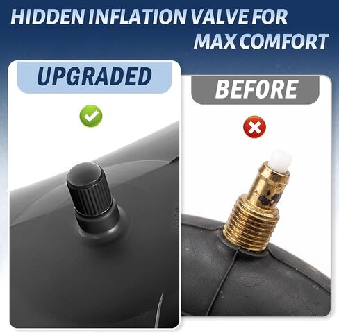 44 Inch Snow Inner Tube 2 Pack, Snow Tube for Snow Sledding and River Floating, Inflatable Butyl Rubber Snow Tube Heavy Duty, Innertubes for Snow Tubing, Pool Closing and Whitewater Adventures in Kuwait