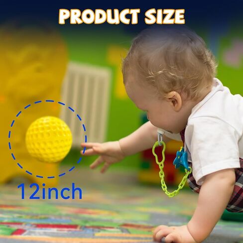 13 قطعة من الكرات اللينة مقاس 12 بوصة لآلات الرمي والتدريب - كرات تدريب الكرة اللينة الإسفنجية عالية الكثافة مع سطح مدمل - آمنة للاستخدام الداخلي/الخارجي للضرب والميدان ومثاقب الضرب in Kuwait